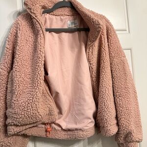 Cozy Pink Sherpa Jacket